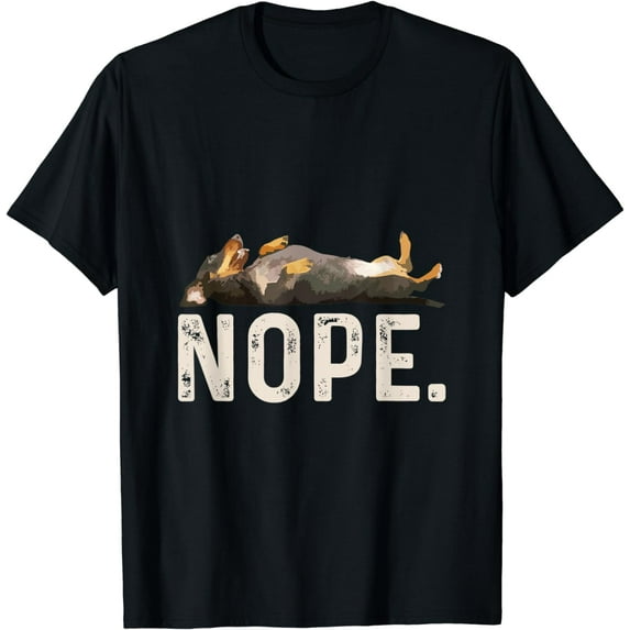 Nope Lazy Dachshund Dog Lover Gift T-Shirt