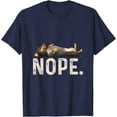 thumbnail image 1 of Nope Lazy Dachshund Unisex T-Shirt for Men Women Kids,Navy Color,Size 3XL, 1 of 5