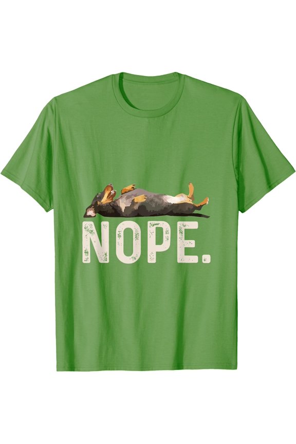 Nope Lazy Dachshund Unisex T-Shirt for Men Women Kids