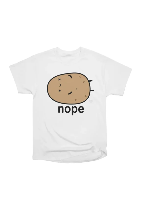 Nope Lazy Potato T-Shirt Tee Gift For Him Merch For Her Apparel For Friend