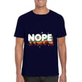 thumbnail image 1 of Nope Meme Funny Sassy Quote Rainbow Lettering Sarcasm T-Shirt, for men & women, up to size 5XL, 1 of 3