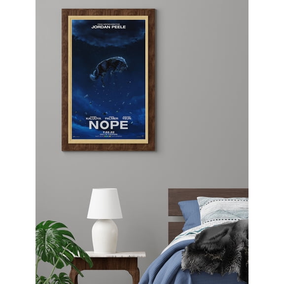 Nope Movie Poster, Jordan Peele Sci Fi Horror Film Wall Art Print