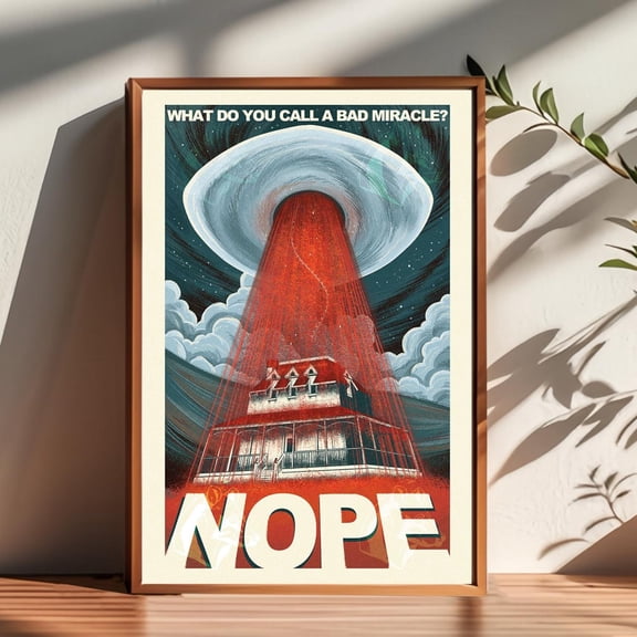 Nope Movie Poster,Room Decor,Poster For Gifts,Home Decor,Wall Art Decor, Matte Canvas Stretched, Posters For Room Bedroom Living Room Bathroom Wall Decor, Posters & Art Prints, Gift.