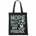 thumbnail image 1 of Nope Not Today My Friend Gift For Women Cute Funny Boobees Halloween Meme Canvas Bag 1Pc, 1 of 5