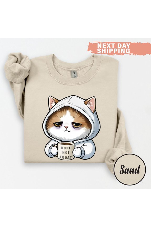 Nope Not Today tee Cat Mom Tshirt Cute Cat TShirtBlack Cat ShirtCat TShirtWomens Funny TSh