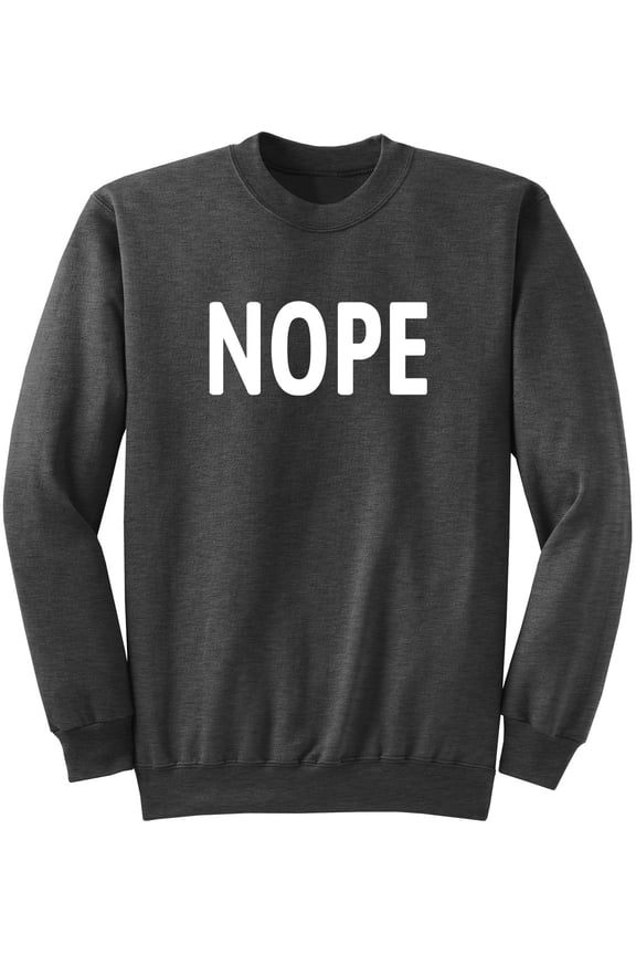 Nope Sweatshirt Dark Heather (M)