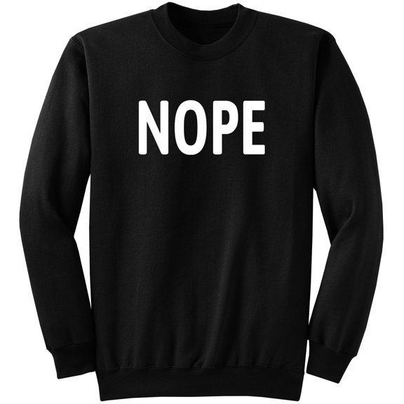 Nope Sweatshirt Jet Black (M)