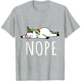 thumbnail image 1 of Nope Unicorn Nah Not Gonna Do It Funny Lazy Gift Unisex T-Shirt for Men Women Kids Toddler,Sport Grey Color,Size XL, 1 of 5