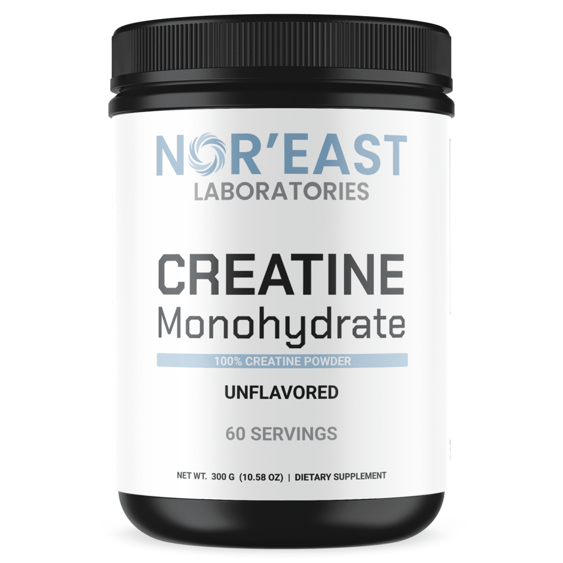 Nor'East Laboratories Creatine Monohydrate, Unflavored, 300 Grams, 60 Servings