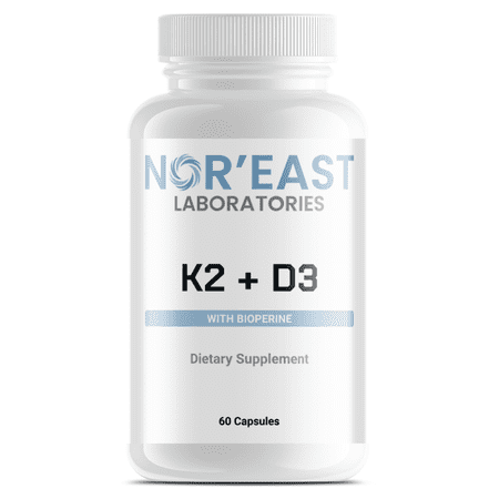 Nor'East Laboratories K2 + D3 – Dietary Supplement, 60 Count