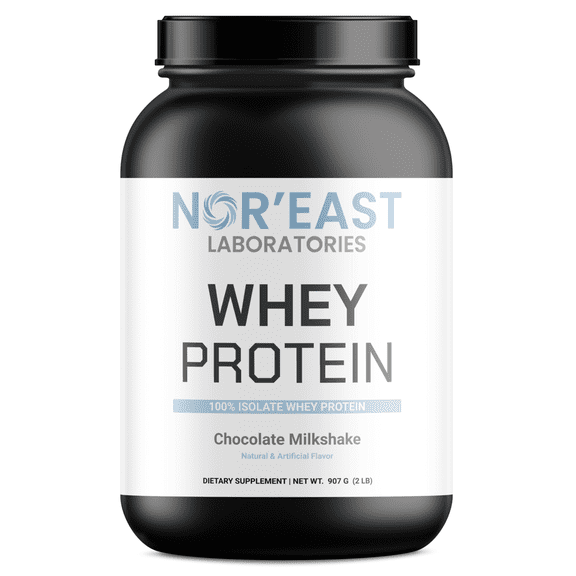 Nor'East Laboratories Whey Protein Isolate, Protein Powder, Chocolate, 2 Lb.