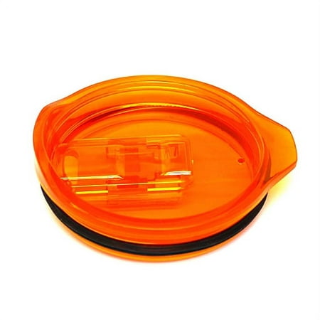 NorChill Splash Resistant Orange Cup Lids for Yeti Rambler, RTIC, Ozark Trail