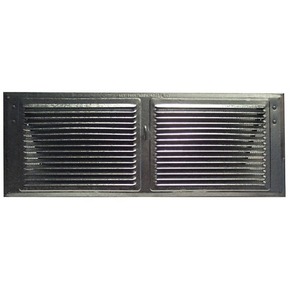 Norwesco Soffit Vent S166 - 1/8" Mesh, Brown - 1 Piece, 6" x 16"