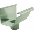 thumbnail image 1 of CONSTRUCTION METALS INC Gutter Snap On Outlet Section, Galvanized, 4 x 2-In. OGEP42G, 1 of 1