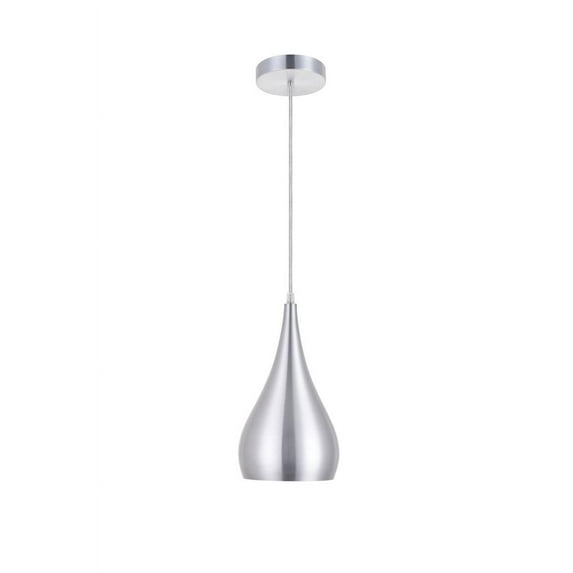 Nora 1 Light Burnished Nickel Pendant
