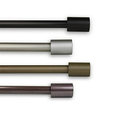 Nora 5/8 inch Curtain Rod-Color:Black,Size:84-120"