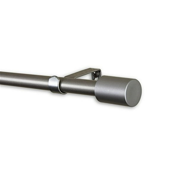 Nora 5/8 inch Curtain Rod-Color:Satin Nickel,Size:84-120"