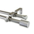 thumbnail image 1 of Nora 5/8 inch Double Curtain Rod-Color:Satin Nickel,Size:84-120", 1 of 2