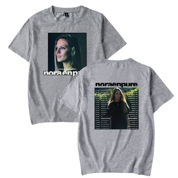 Nora En Pure Tour 2024 Merch T-Shirt Casual Short Sleeved T Shirt Unisex Tee