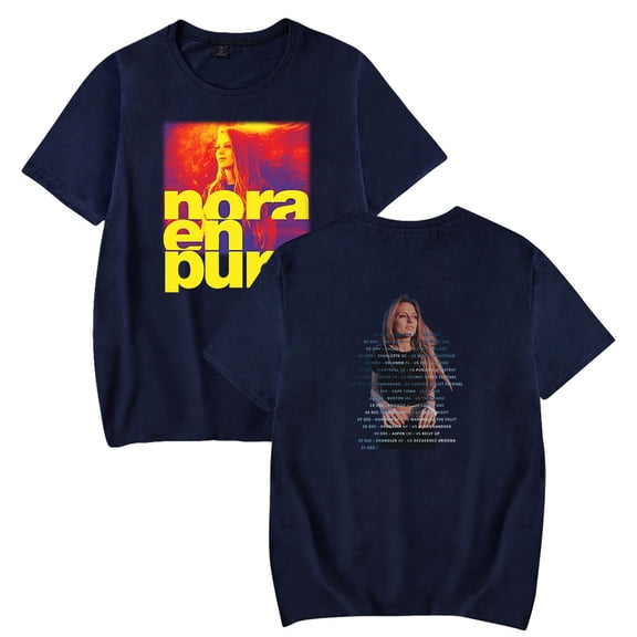 Nora En Pure Tour 2024 Merch T-Shirt Casual Short Sleeved T Shirt Unisex Tee