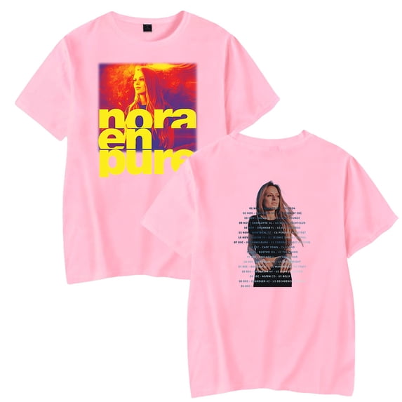 Nora En Pure Tour 2024 Merch T-Shirt Casual Short Sleeved T Shirt Unisex Tee