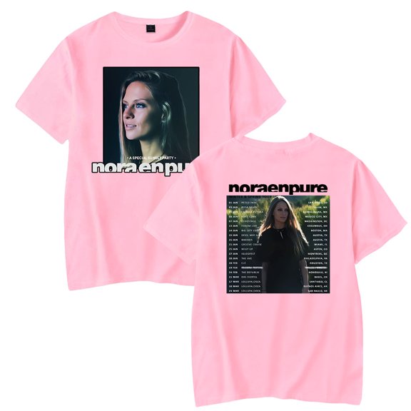 Nora En Pure Tour 2024 Merch T-Shirt Casual Short Sleeved T Shirt Unisex Tee