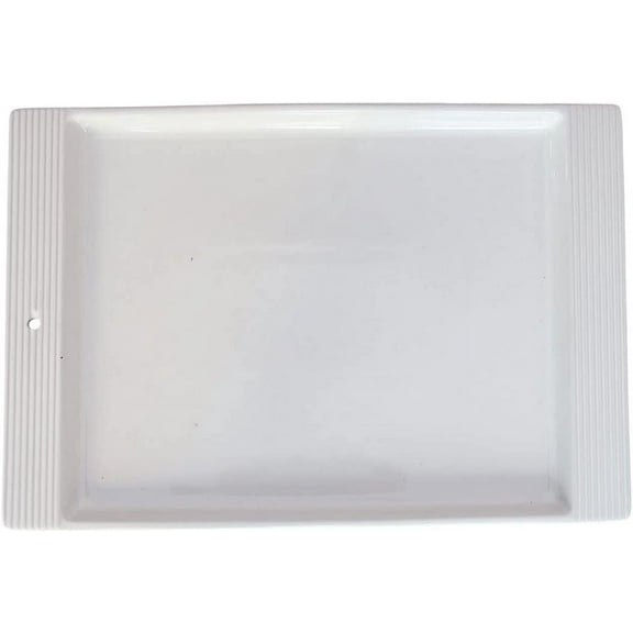 Nora Fleming Stoneware Serving Platter - Large Rectangular Tray for Appetizers, Snacks, and Side Dishes - Perfect for Entertaining Guests - Pair with One of Our Hand-Painted Minis - White