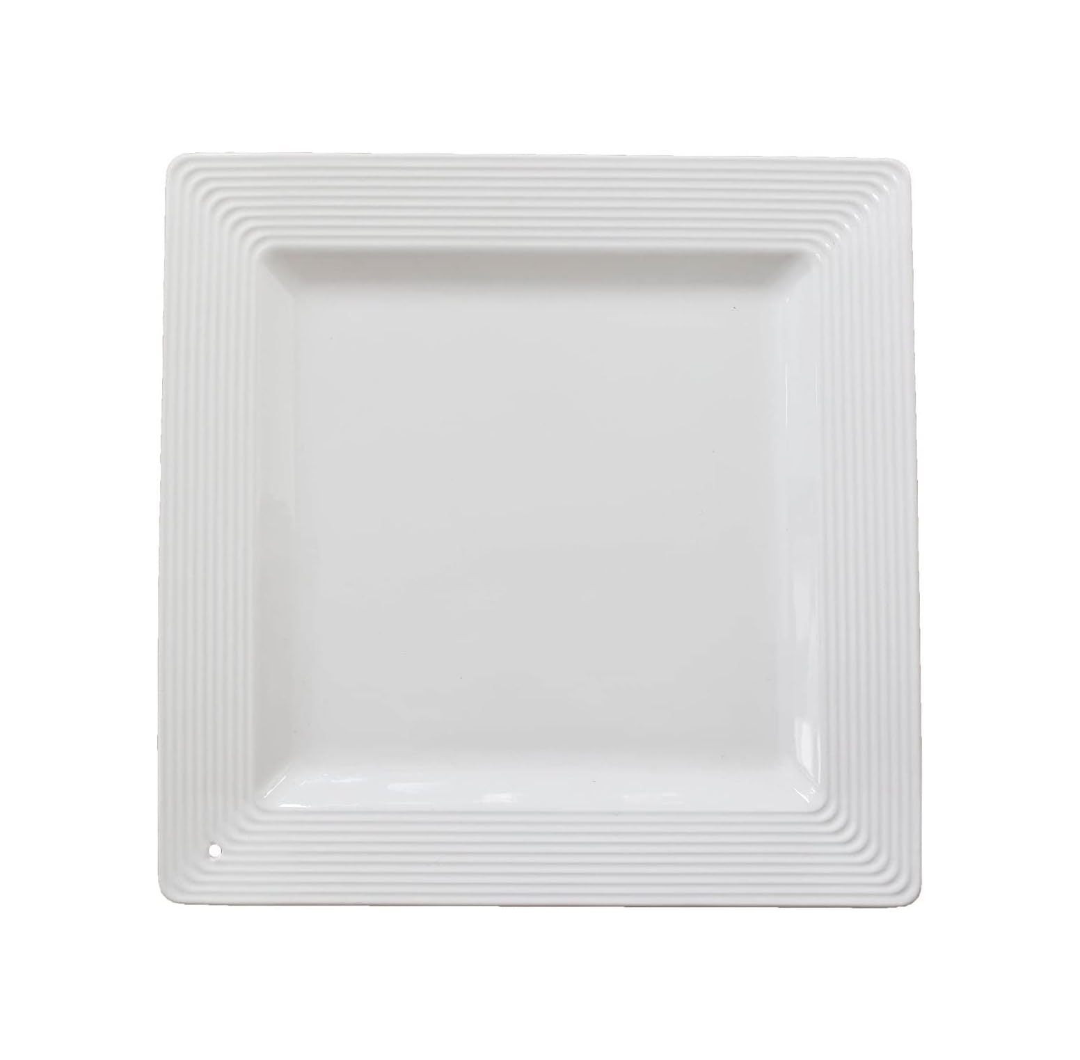Nora Fleming Stoneware pinstripe square platter