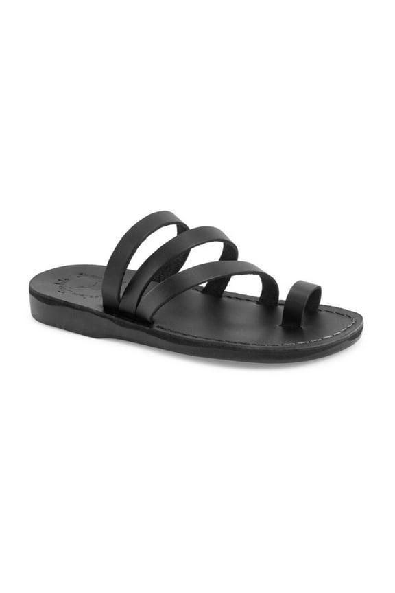 Nora - Leather Strappy Flat Sandal - Womens Sandals
