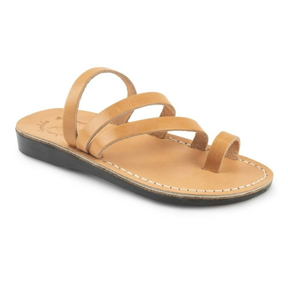Nora - Leather Strappy Flat Sandal - Womens Sandals