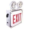 thumbnail image 1 of Nora Lighting NEX-710-LED-R Wet Location LED Exit Sign with Adjustable Heads, Battery Backup, Red, 1 of 1