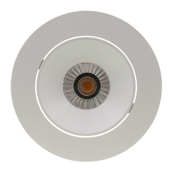 Nora Lighting NIO-4RC27XMPW-10 4 in. Iolite Adjustable Cone Reflector44; Matte Powder White - Round