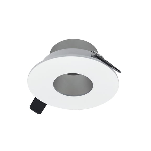 Nora Lighting NIOC-2RPHHZMPW 2" Canless Iolite Pinhole Trim - Haze / Matte Powder White