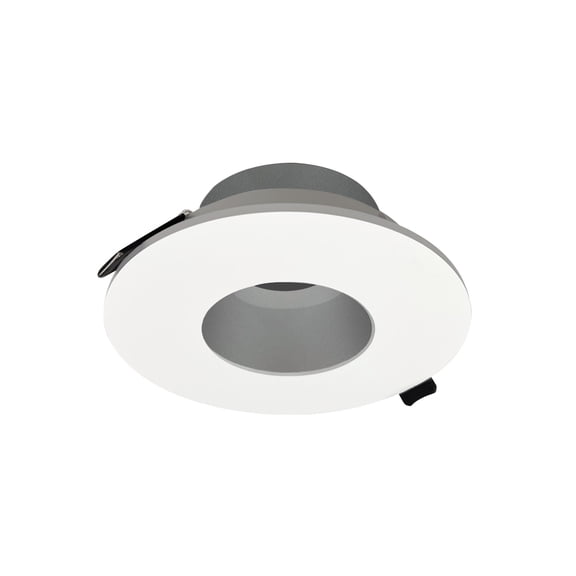 Nora Lighting NIOC-4RPHHZMPW 4" Canless Iolite Pinhole Trim - Haze / Matte Powder White