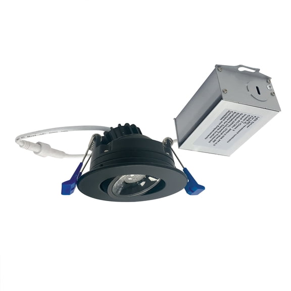 Open Box Nora Lighting Nm2-2Rg4027 M2 Led Canless Recessed Fixture 2" Adjustable Trim - Black