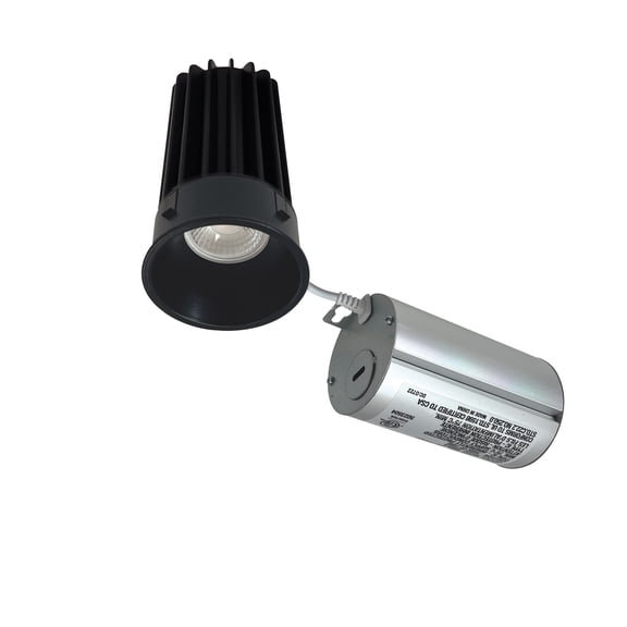 Nora Lighting NM2-2RTLDC8530BB M2 Led Canless Recessed Fixture - Black