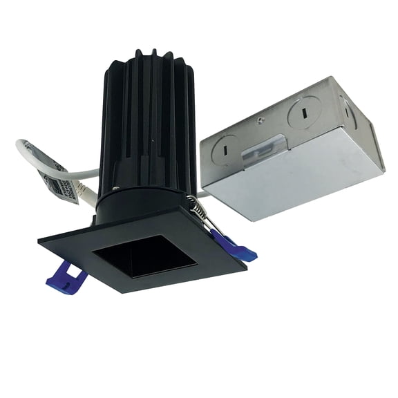 Nora Lighting NM2-2SDC8527BB M2 Led Canless Recessed Fixture 2" Square Trim - Black