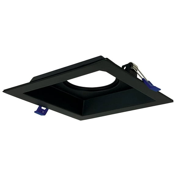Nora Lighting NM2-MLS1BB M2 2" 1 Light Square Recessed Trim - Black