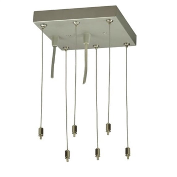 Nora Lighting Npd-Pk N-Spec 6" Wide Hanging Kit For Led Panels - Silver