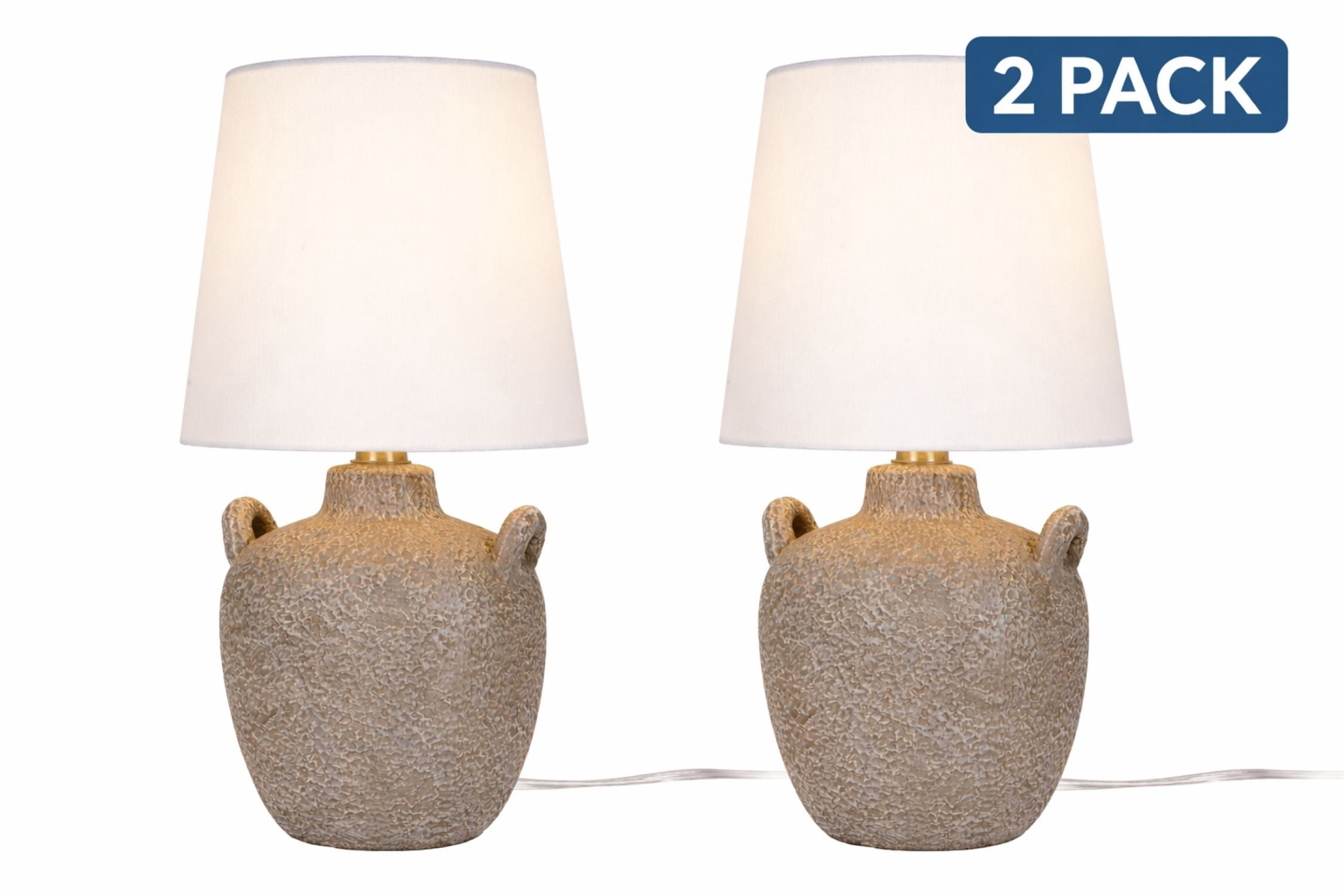 Nora Table Lamp - Greige - Set of 2