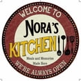 thumbnail image 1 of Nora's Kitchen 14" Round Metal Sign Bar Game Room Wall Decor 100140040268, 1 of 1
