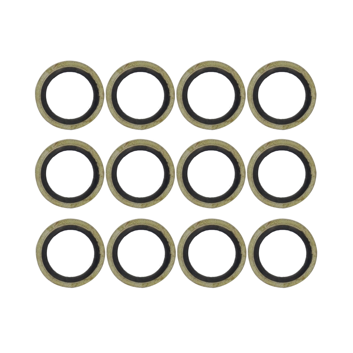 Norabaka 12Pcs 12mm 0.47" Banjo Bolt Seals Fuel Line Sealing Washer