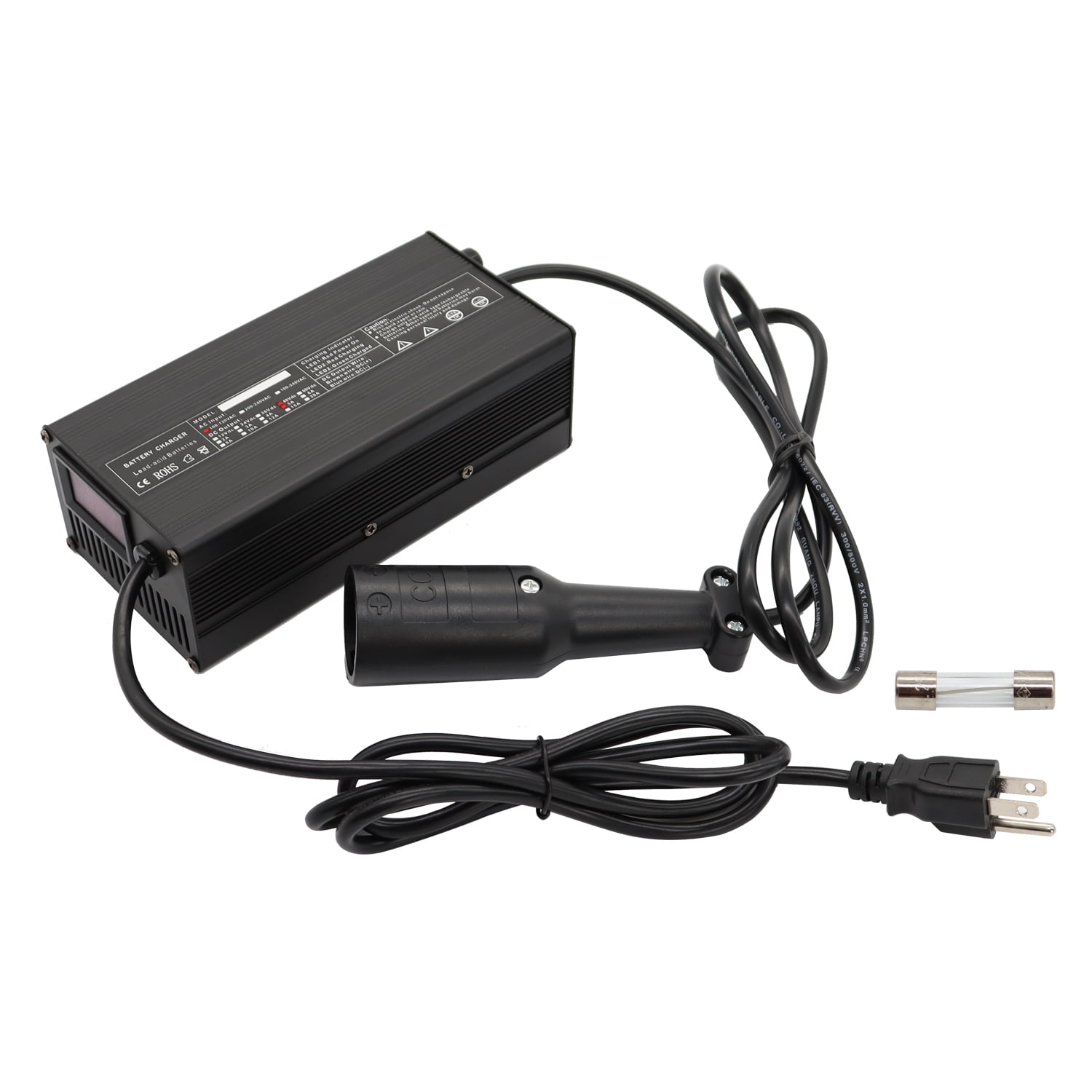 Norabaka 48 Volt 5 AMP Battery Charger for Club Car Golf Cart Round 3 Pin Plug