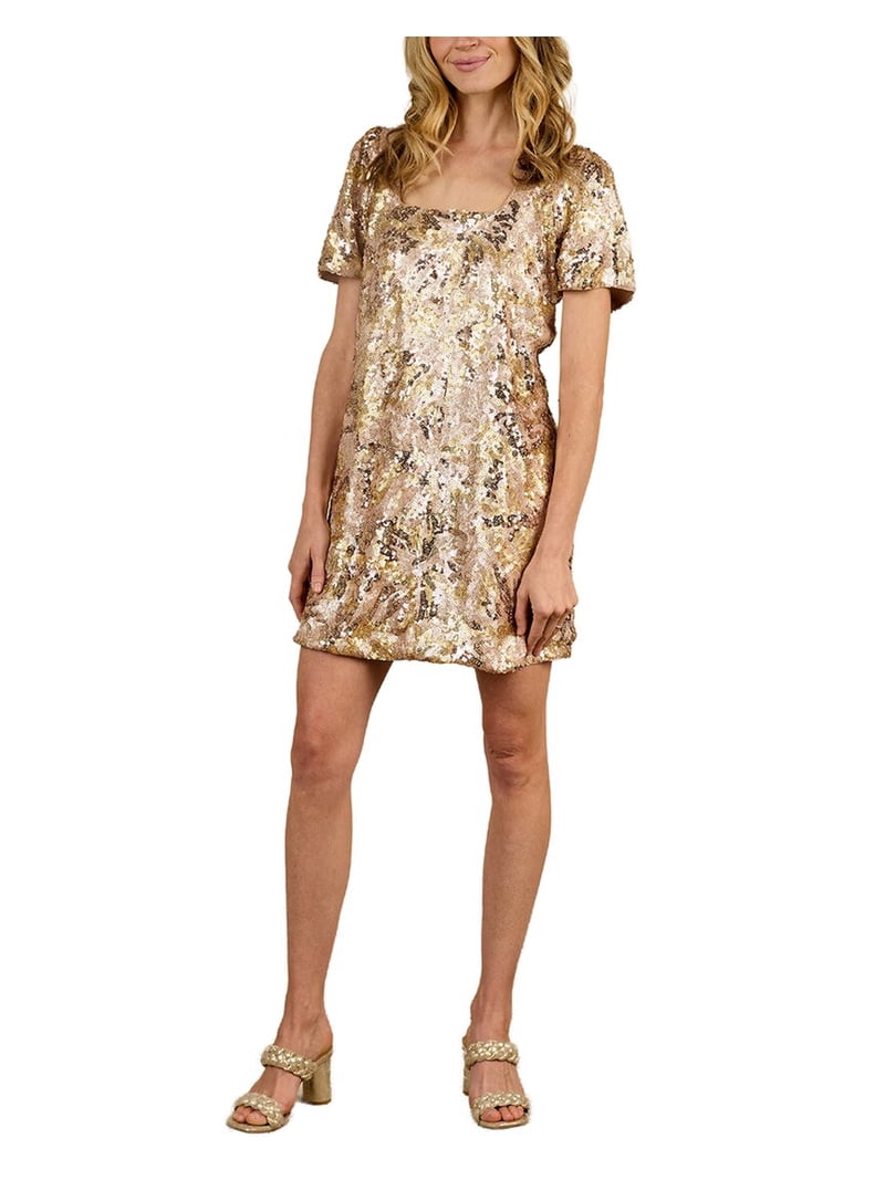 noralee dress LUNA An elegant square neckline Noralee Luna Dress Natural /