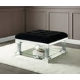 thumbnail image 1 of Noralie Ottoman in Mirrored & Faux Diamonds, 1 of 3