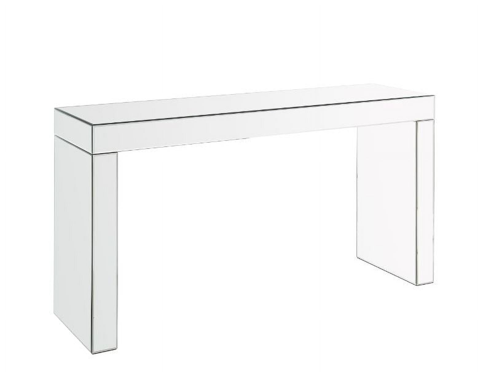 Noralie 60'' Mirrored Wood Sleek Writing Desk