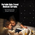 thumbnail image 1 of Norbi Blackout Blinds Curtain Portable Shades with Suction Cups Baby Nursery Bedroom Temporary Window Cover, 1 of 4