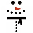 thumbnail image 1 of Hamlinson Christmas Snowman Refrigerator Stickers Snowman Window Decals Christmas Stickers for Fridge Wall Door Garage Party Supplies Home Decoration, 1 of 7