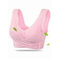thumbnail image 1 of LACESELL Cross Side Buckle Wireless Seamless Lace Women Yoga Bra, 1 of 4
