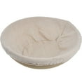 thumbnail image 1 of Norbi Round Bread Dough Proofing Rising Rattan Handmade Basket with Linen Liner Cloth, 1 of 7